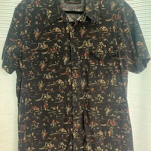 Men's Pearl Snap Button Down Shirt